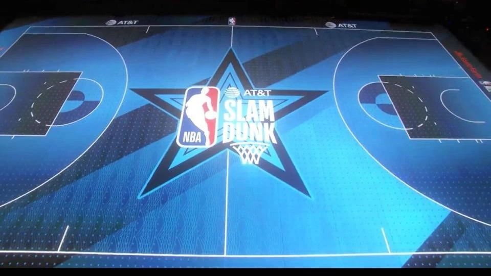 NBA全明星赛首次采用LED地板屏，leyu体育官网至真显示闪耀篮球盛宴